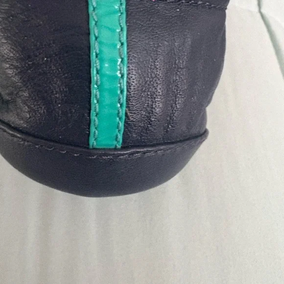 Tieks Navy Blue and Teal Flats. Inc, Tote size 9 - Picture 3 of 9